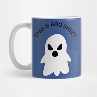 Halloween Ghost - 'Boo Sheet' Funny Design Mug